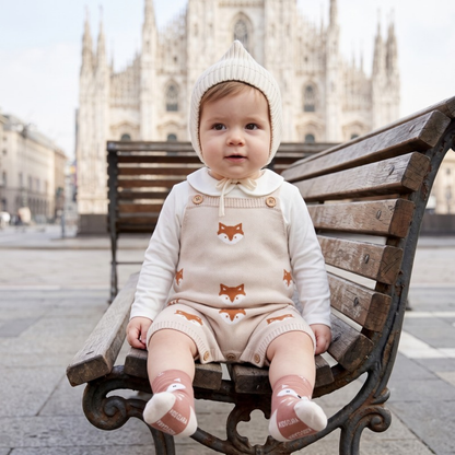 Lilo Fox Knitted Baby Overalls