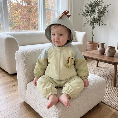 Lilo Hooded Autumn Baby Romper