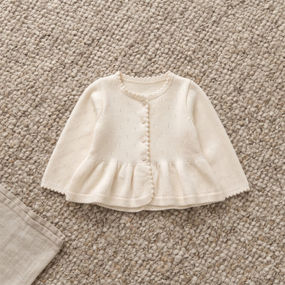 Lilo Sweet Knit Cardigan - Milky White