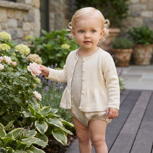 Lilo Sweet Knit Cardigan - Milky White