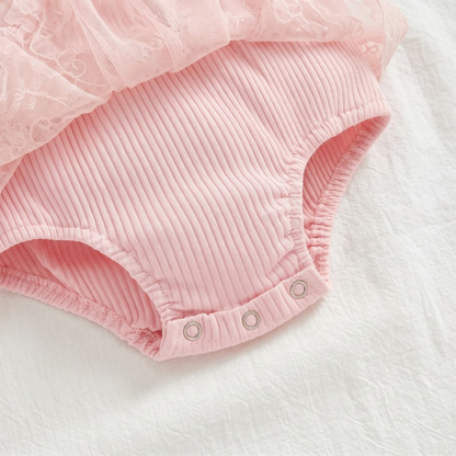 Lilo Cotton Baby Romper - Pink