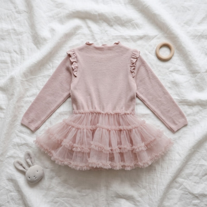 Lilo Layered Mesh Dress - Pink
