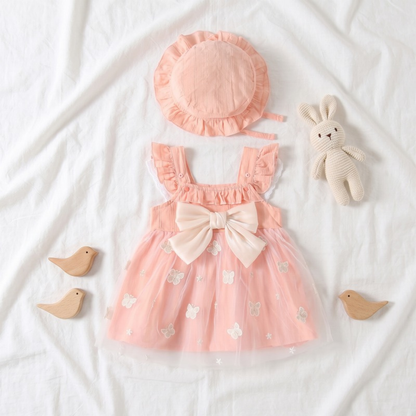 Lilo Floral Pastoral Princess Dress - Pink