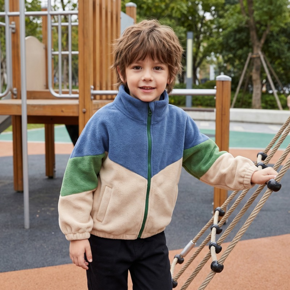 Lilo Trail Boys Fleece Jacket - Blue Green