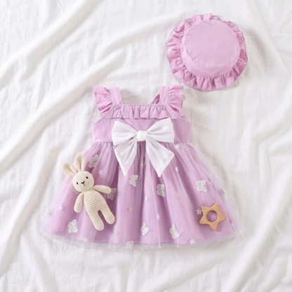 Lilo Floral Pastoral Princess Dress - Light Purple