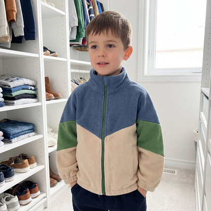 Lilo Trail Boys Fleece Jacket - Blue Green