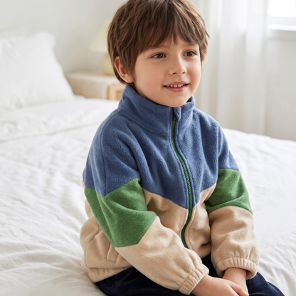 Lilo Trail Boys Fleece Jacket - Blue Green