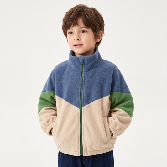 Lilo Trail Boys Fleece Jacket - Blue Green