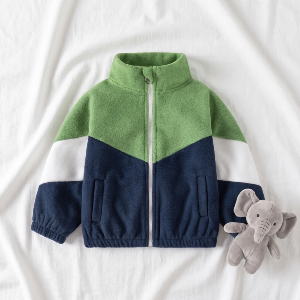Lilo Trail Boys Fleece Jacket - Green Navy