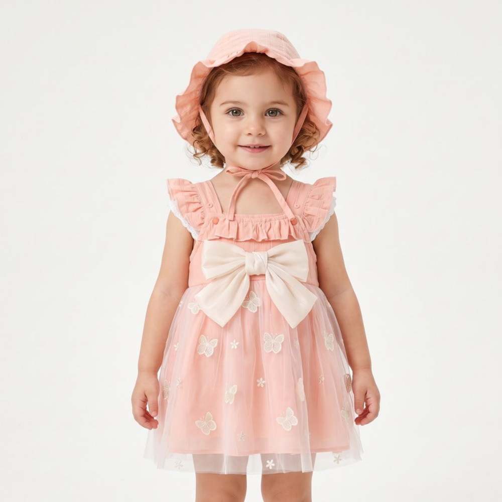 Lilo Floral Pastoral Princess Dress - Pink