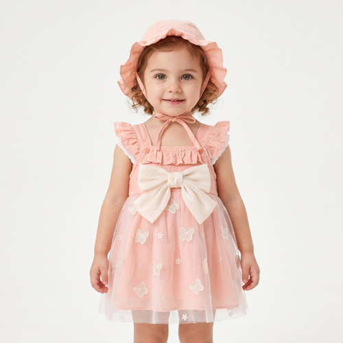 Lilo Floral Pastoral Princess Dress - Pink