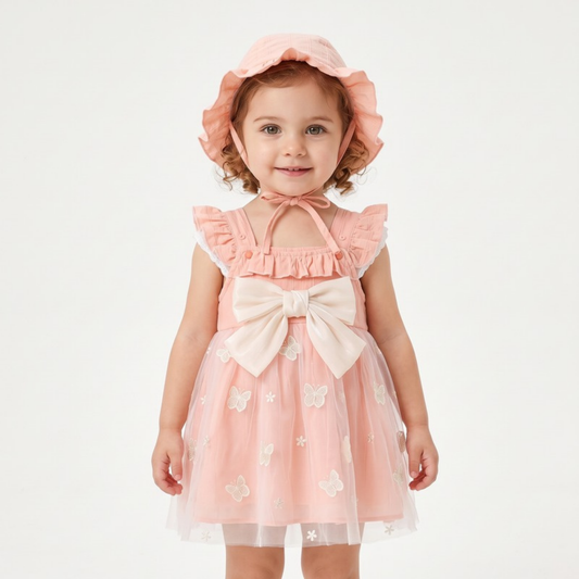 Lilo Floral Pastoral Princess Dress - Pink