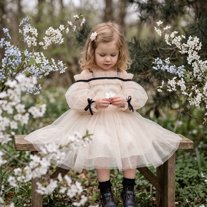 Lilo Puff Sleeve Tulle Party Dress
