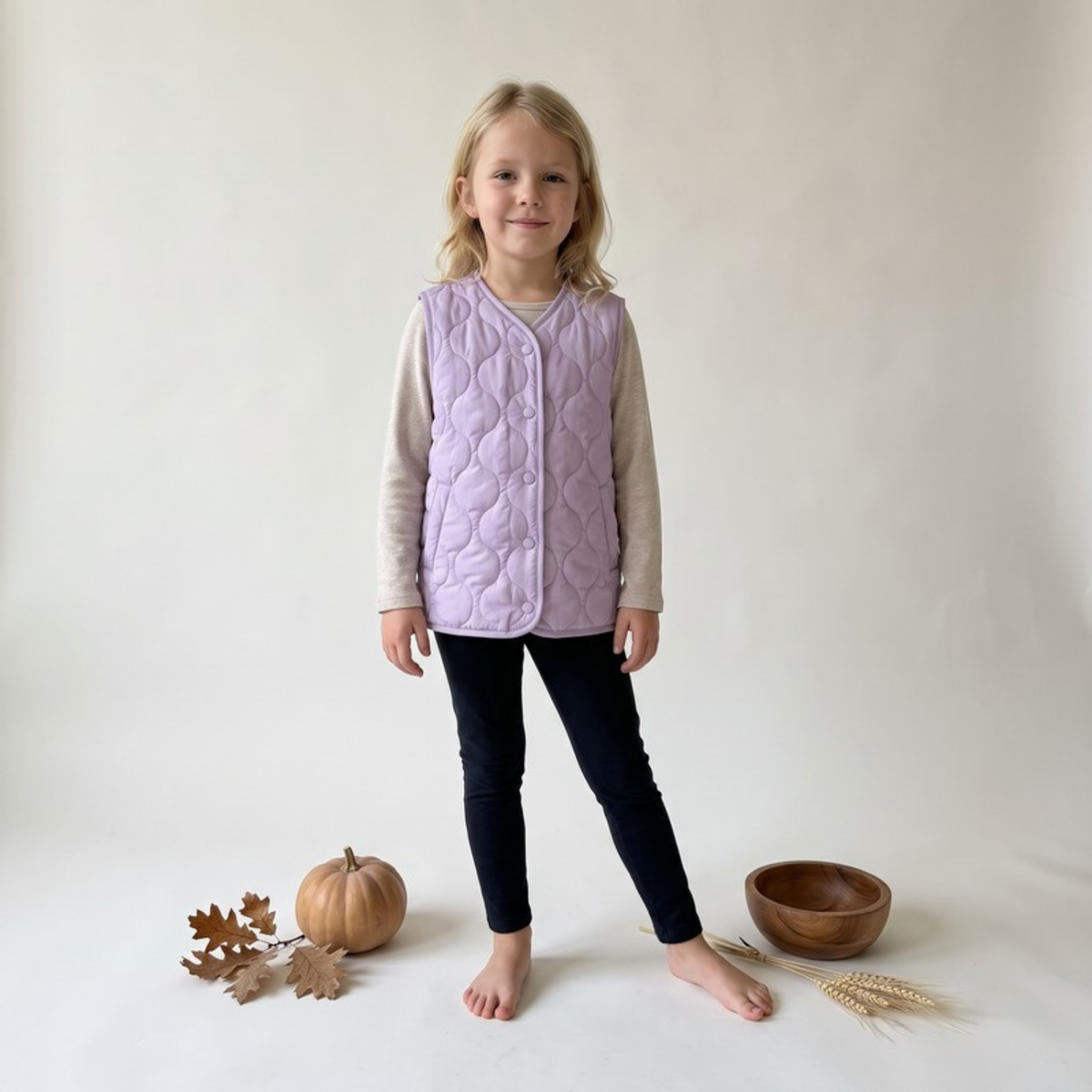 Lilo Lightweight Padded Gilet - Lilac