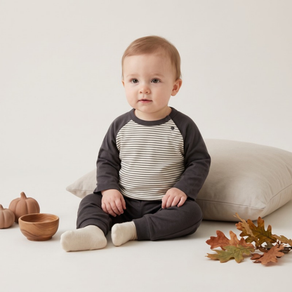 Lilo Striped Raglan Long Sleeve Tee