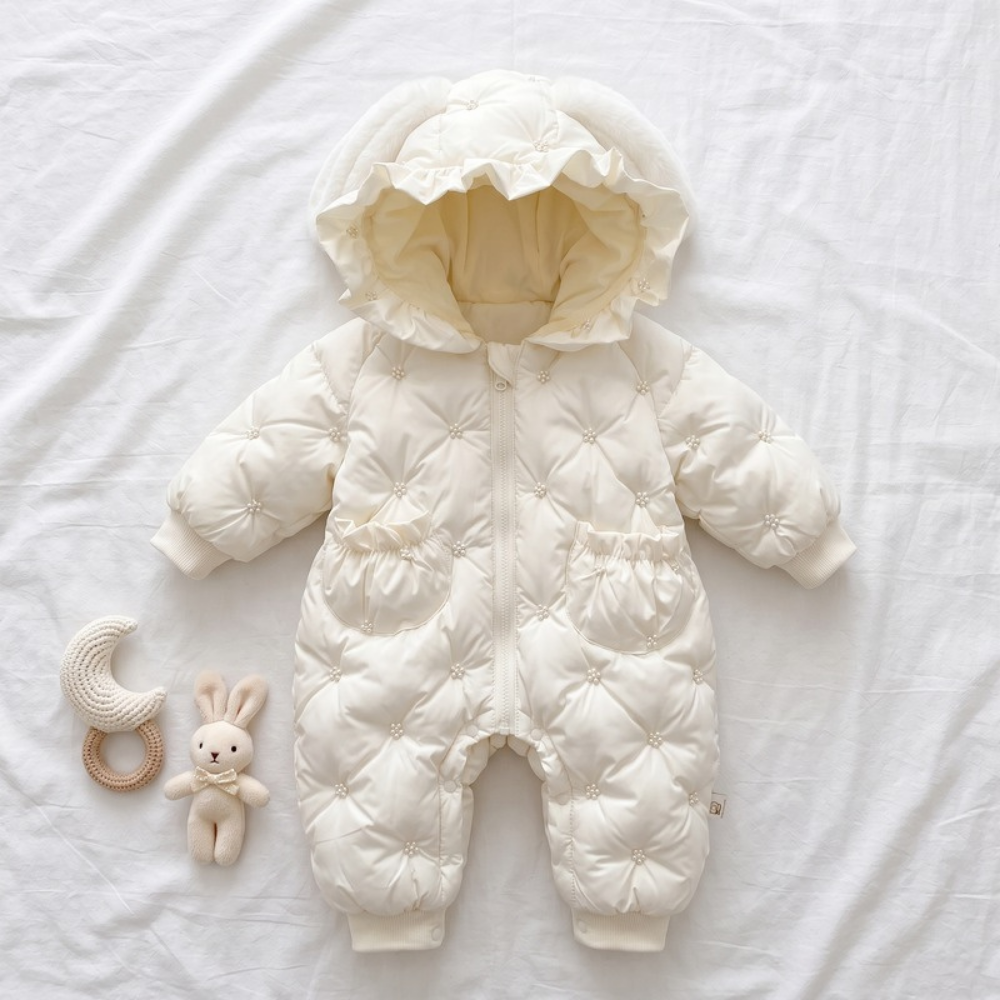 Lilo Fleece Lined Princess Coat - Off White