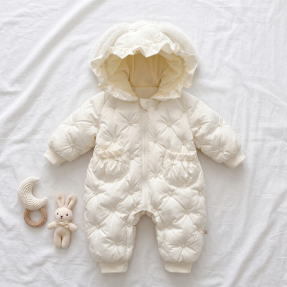 Lilo Fleece Lined Princess Coat - Off White
