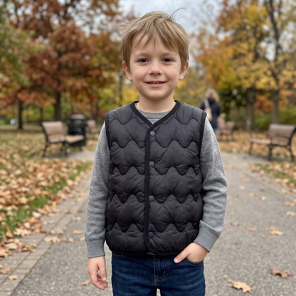 Lilo Lightweight Padded Gilet - Black