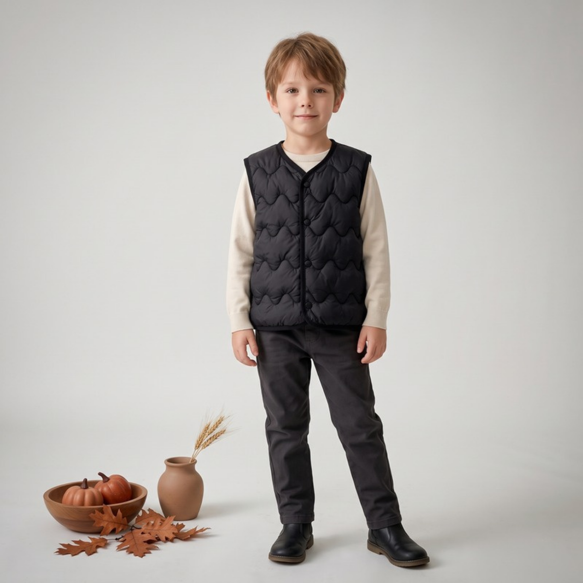 Lilo Lightweight Padded Gilet - Black
