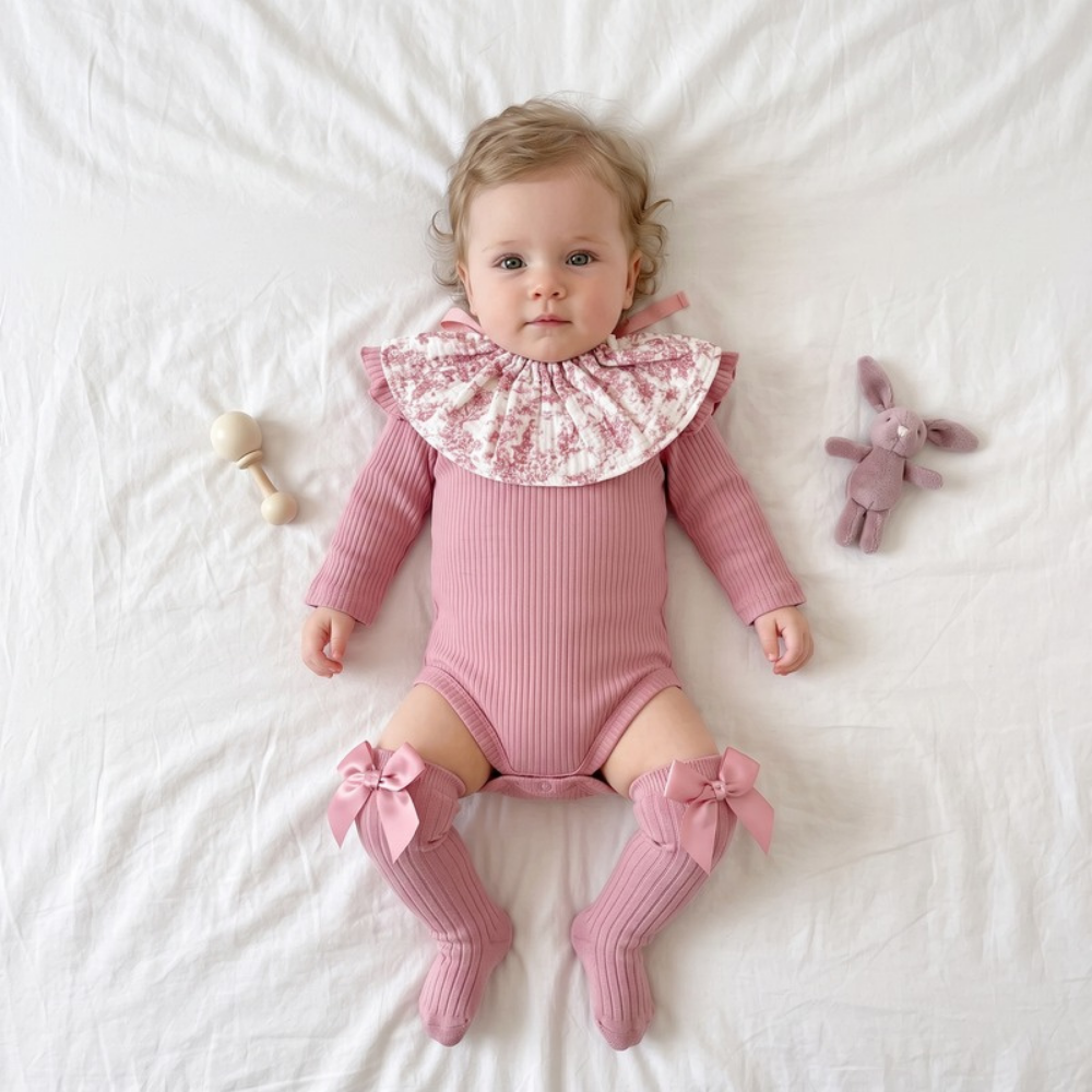 Lilo Ribbed Bodysuit - Dusty Pink