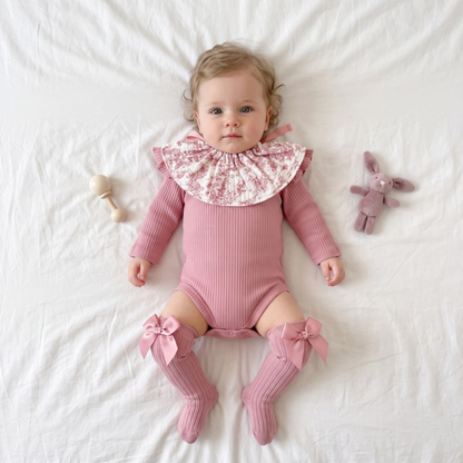 Lilo Ribbed Bodysuit - Dusty Pink