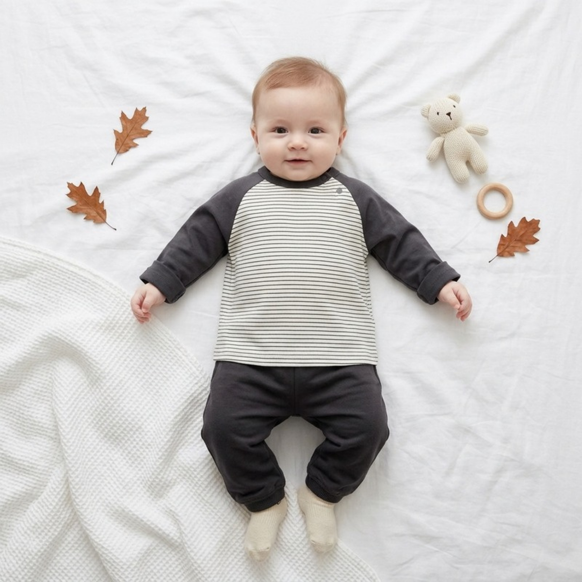 Lilo Striped Raglan Long Sleeve Tee
