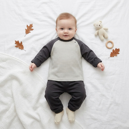 Lilo Striped Raglan Long Sleeve Tee