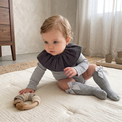 Lilo Ribbed Bodysuit - Heather Grey