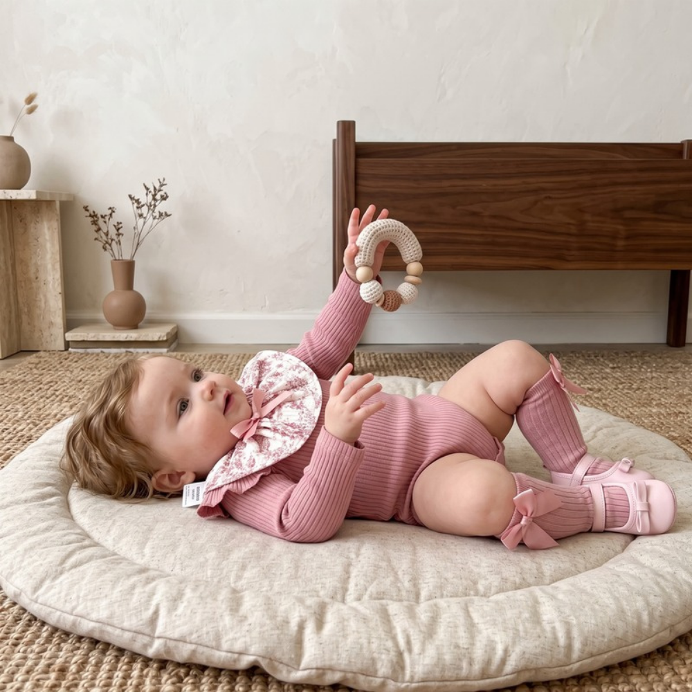 Lilo Ribbed Bodysuit - Dusty Pink