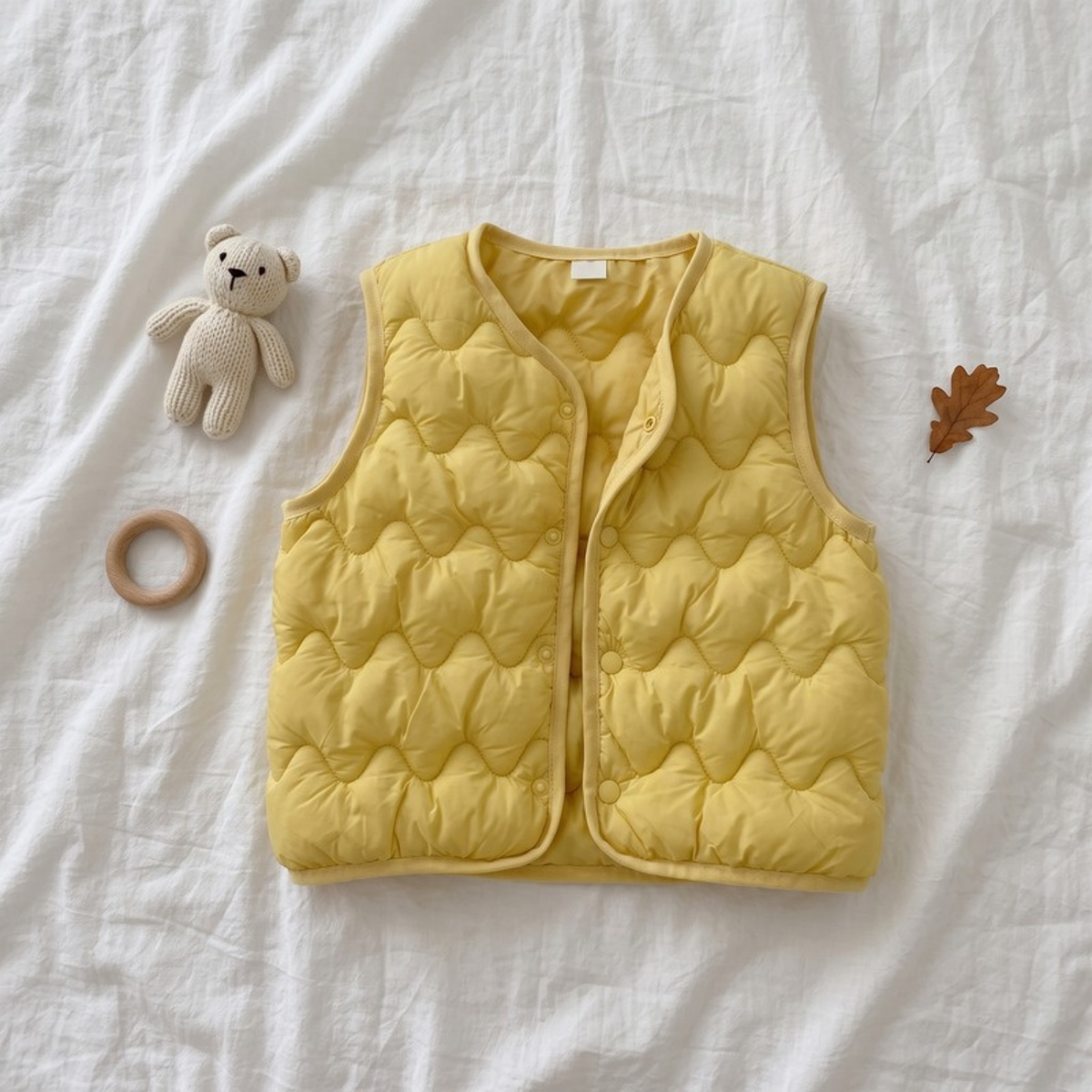 Lilo Lightweight Padded Gilet - Butter Yellow