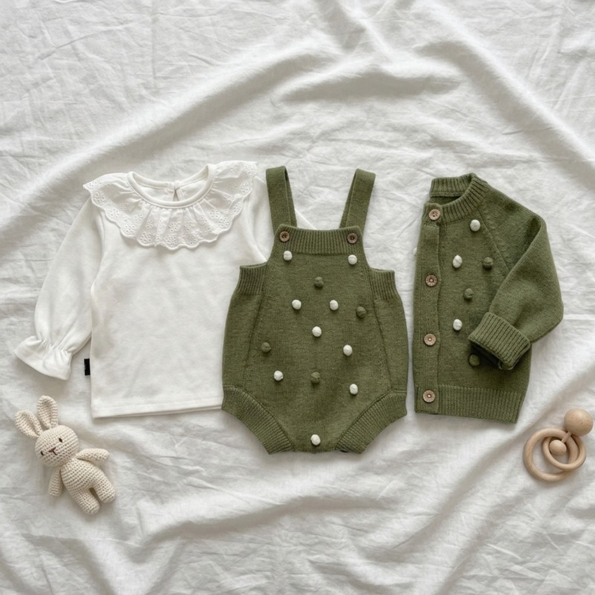 Lilo Pom Pom Cardigan and Shorts Set