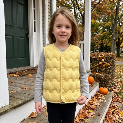 Lilo Lightweight Padded Gilet - Butter Yellow