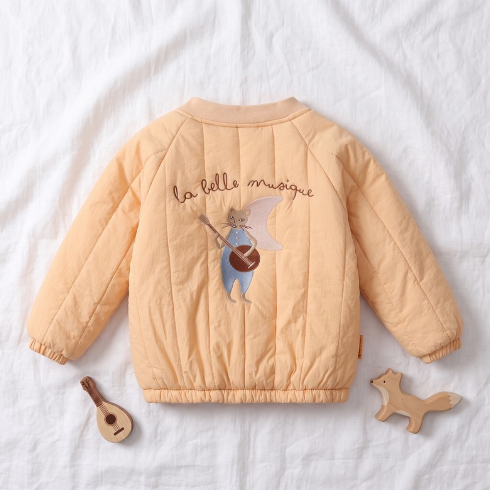 Lilo Lamb Fleece Jacket - Apricot