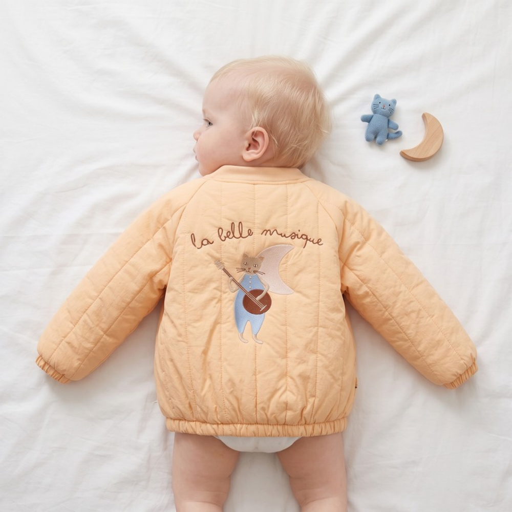 Lilo Lamb Fleece Jacket - Apricot
