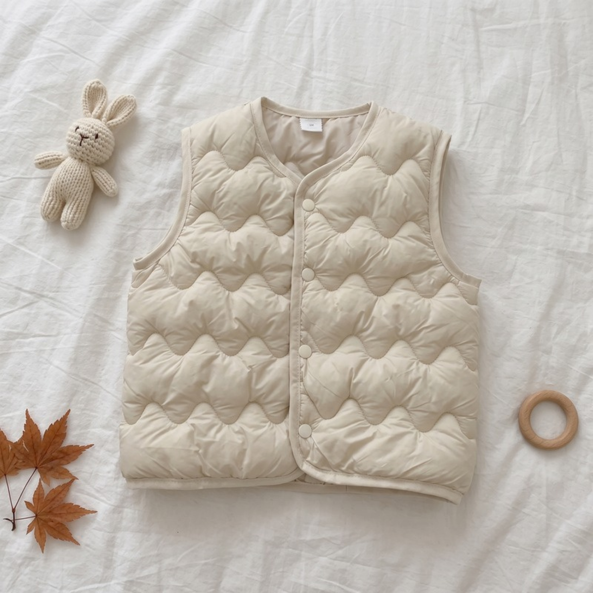Lilo Lightweight Padded Gilet - Cream