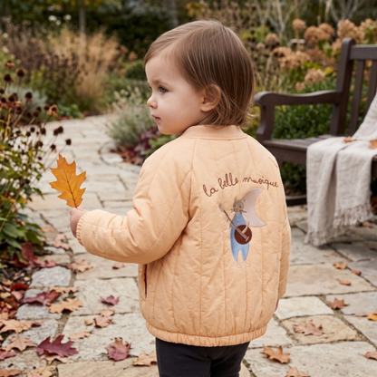 Lilo Lamb Fleece Jacket - Apricot