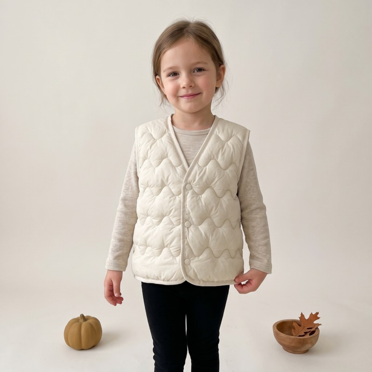 Lilo Lightweight Padded Gilet - Cream