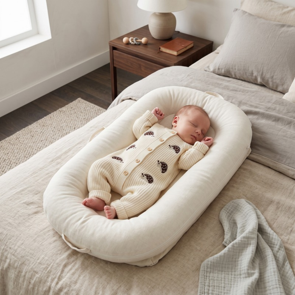 Lilo Knitted Newborn Romper - Cream
