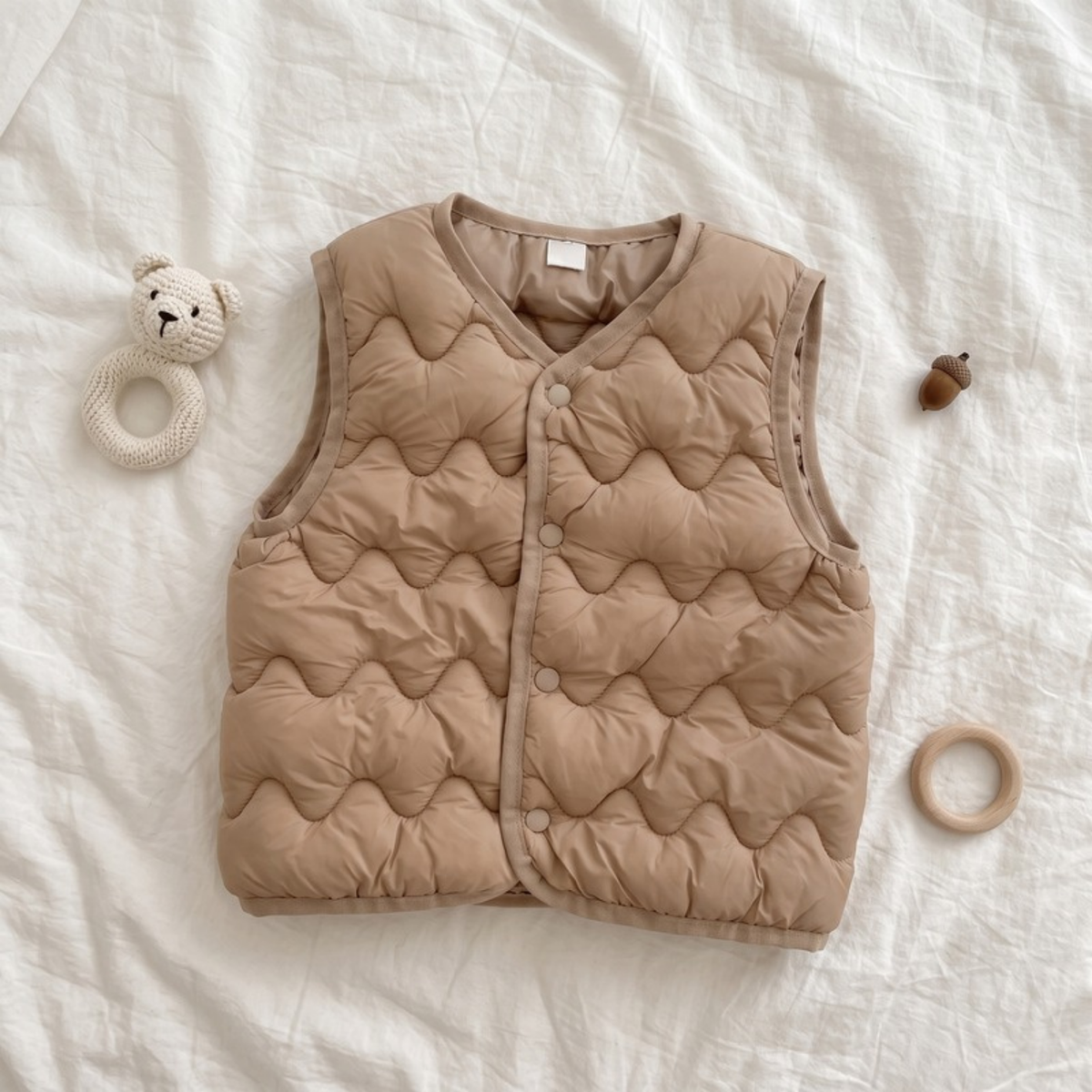 Lilo Lightweight Padded Gilet - Camel