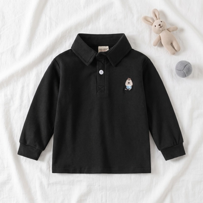Lilo Prep Boys Polo Shirt - Black