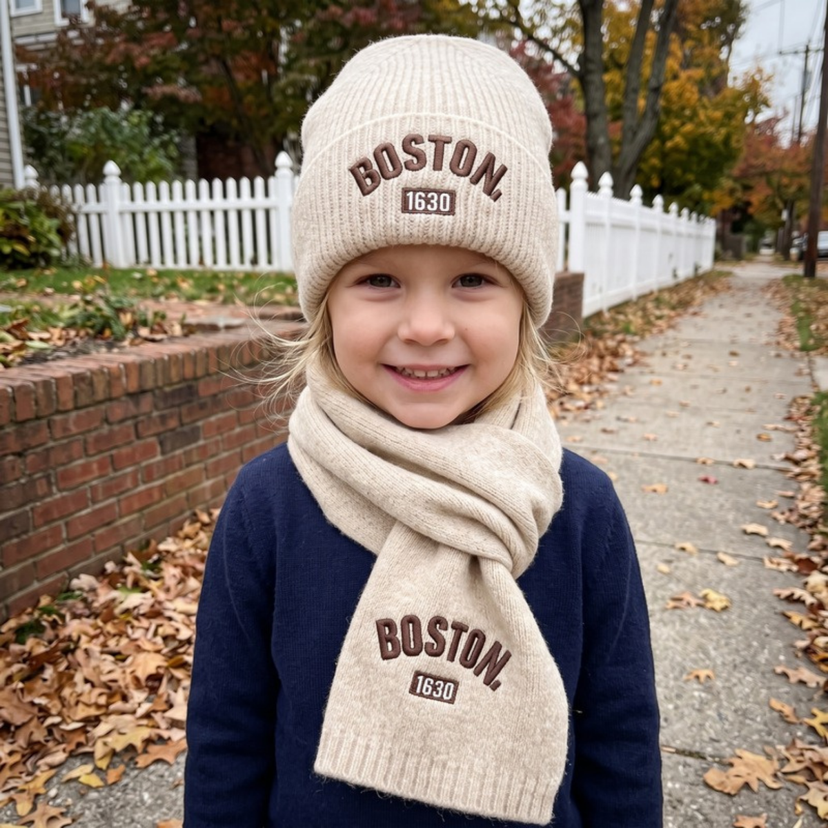 Lilo Knit Hat and Scarf Set - Off-White