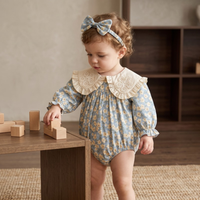 Blue Daisy Romper