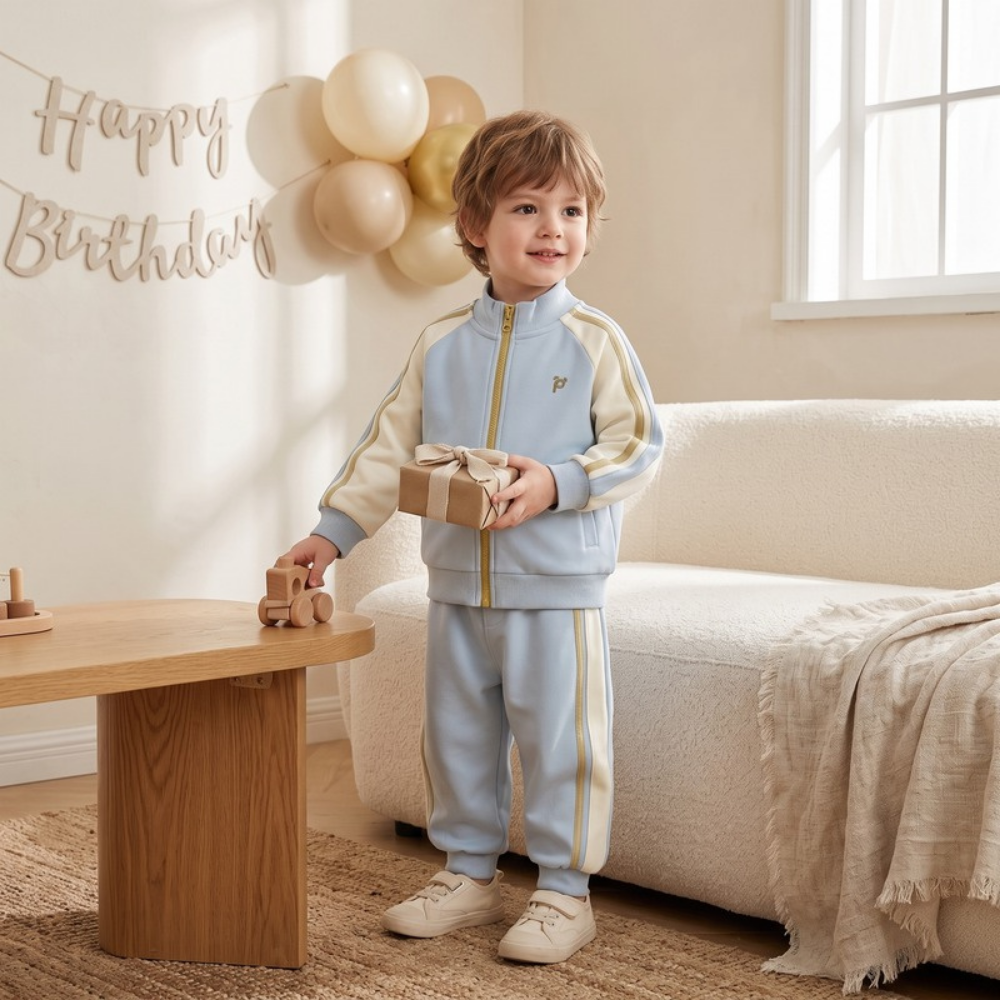 Lilo Kids Two Piece Track Set - Light Blue