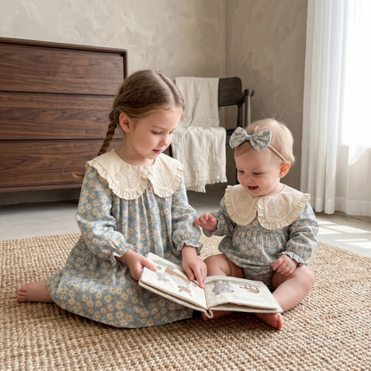 Lilo Cotton Romper and Dress Set