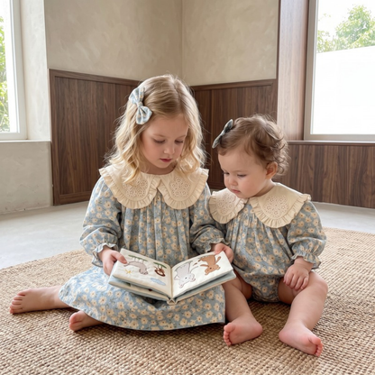 Lilo Cotton Romper and Dress Set