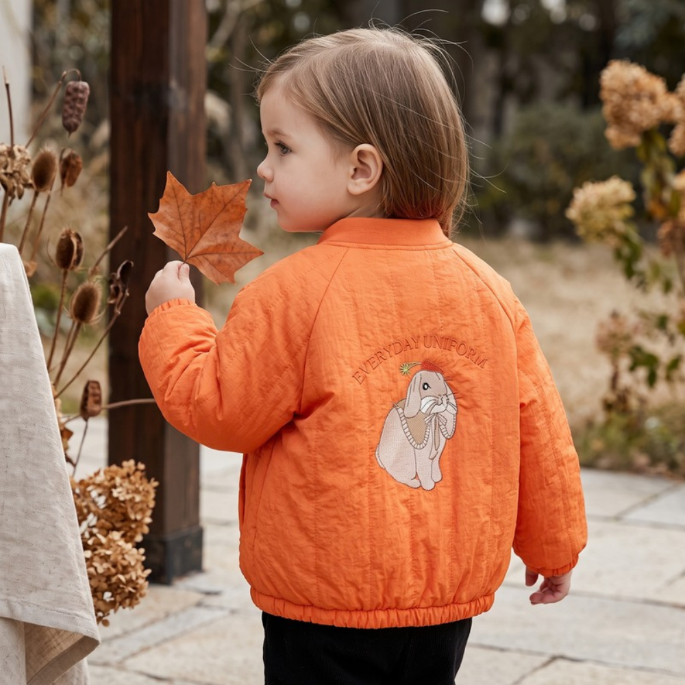 Lilo Lamb Fleece Jacket - Orange