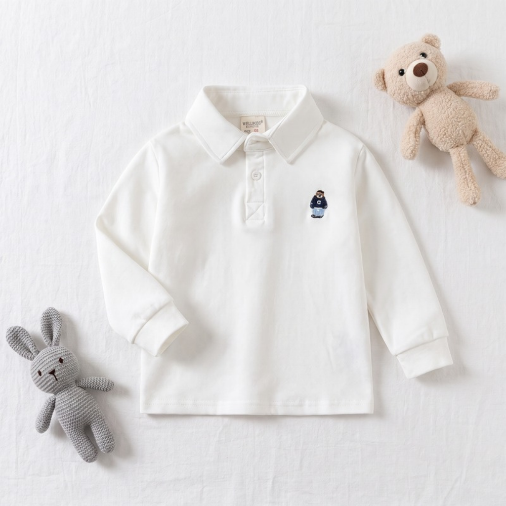 Lilo Prep Boys Polo Shirt - White