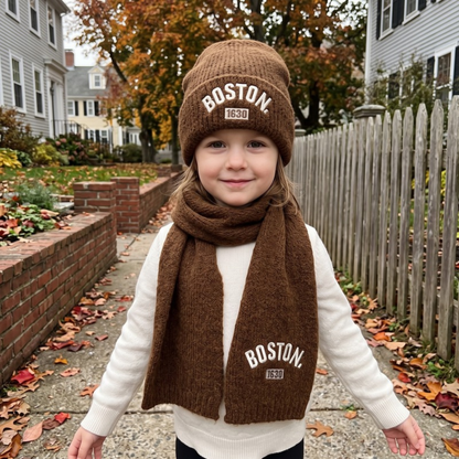 Lilo Knit Hat and Scarf Set - Coffee