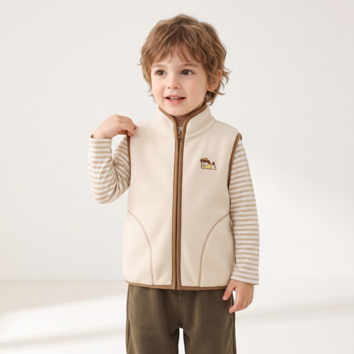 Lilo Kids Fleece Gilet - Cream