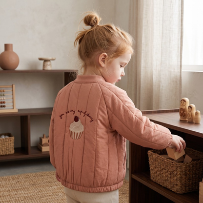 Lilo Lamb Fleece Jacket - Dusty Rose